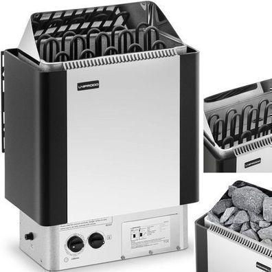 Elektrischer Saunaofen mit Steuerung, 9 kW, 400 V, 9–13 m³, bis 110 °C