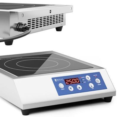 Verstellbares Induktionskochfeld, 1 Kochzone, Durchmesser 28 cm, LED, 3500 W
