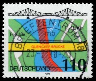 BRD 1998 Nr 1967 zentrisch gestempelt X6C53EE