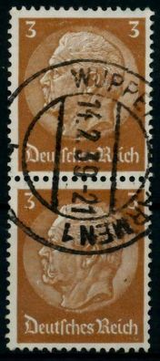 3. REICH 1933 Nr 513 zentrisch gestempelt SENKR PAAR X8672B2