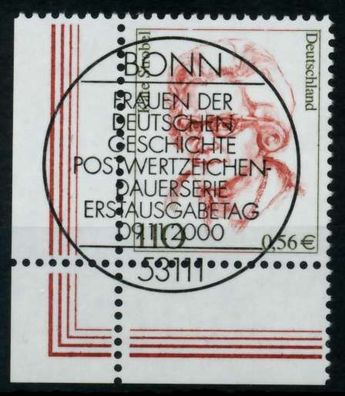 BRD DS FRAUEN Nr 2150 zentrisch gestempelt ECKE-ULI X732B12