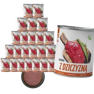 TUF Game Food - Nassfutter für Hunde - 24 x 800 g