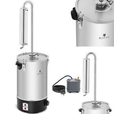 Wasserdestilliergerät zur Herstellung ätherischer Öle, Edelstahl, 20 l