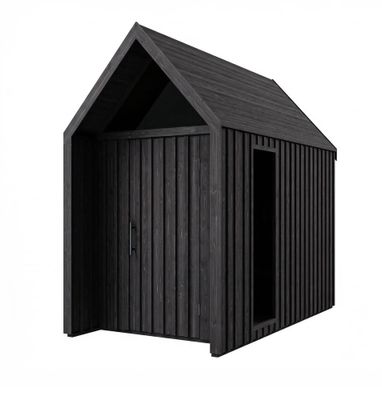 Gartenhütte aus massiver Fichte | Dreieckfenster| Grundfläche: 4,64 m² | Skandin