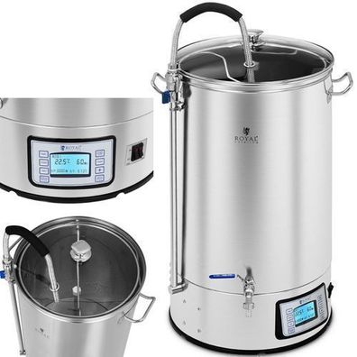 Maischkessel für die Bierherstellung, Edelstahl, 2500 W, LCD, 60 l