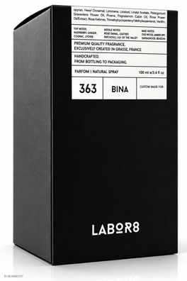 LABOR8 BINA 363 Parfum 100 ml Unisex Nischenduft Neu OVP