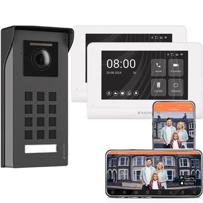 Balter ENTRI M Video Türsprechanlage 2x 7 Zoll WiFi HD Monitor Set