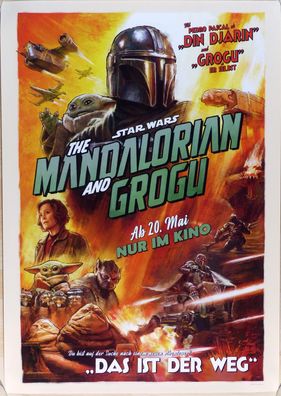 Star Wars: The Mandalorian and Grogu - Original Kinoplakat A1 - Filmposter
