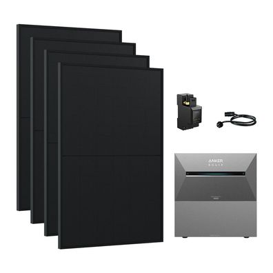 2000W Balkonkraftwerk mit Anker Speicher Solarbank 3 E2700 Pro 5,4 kWh PV Solaranlage