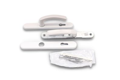 Hoppe Drückergarnitur Liège 3760970 Schmalschild Türstärke 67-72 mm Weiß