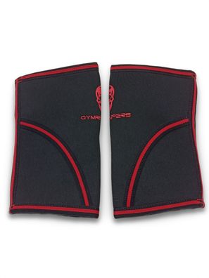 Gymreapers Ellenbogenbandagen 1 Paar 5 mm Neopren Schwarz Rot Größe L