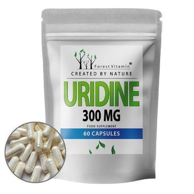 Uridinmonophosphat 300mg - 60 Kapseln - Uridin Monophosphat - Forest Vitamin