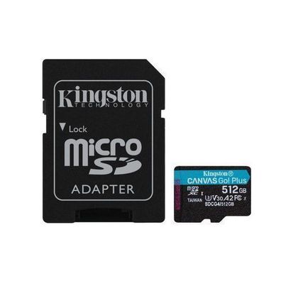 Kingston microSDXC Canvas Go Plus 512GB Adapter