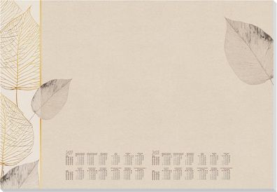 SIGEL H7315 Papier-Schreibtischunterlage DIN A2 Kalender 2027-2028 30 Blatt