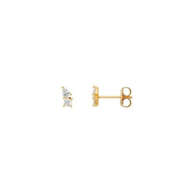 Ohrstecker - Gelbgold 375 9K - Zirkonia