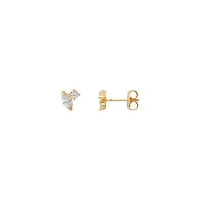 Ohrstecker - Gelbgold 375 9K - Elara - Zirkonia