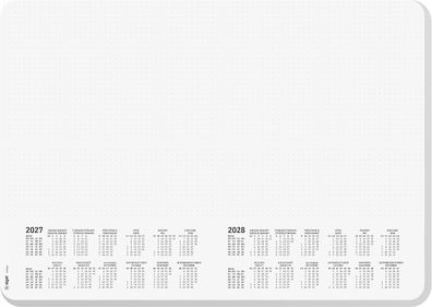 SIGEL H7501 Papier-Schreibtischunterlage DIN A3 Kalender 2027-2028 dotted