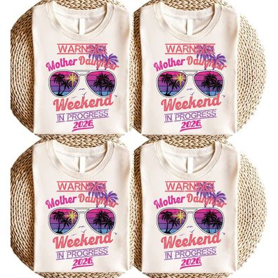 Mutter Tochter Shirt Mother Daughter Weekend in Progress Weihnachtsgeschenk Mama
