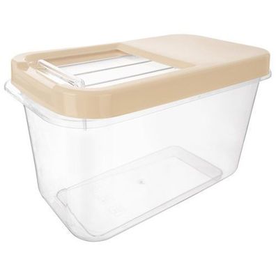 Beige Aufbewahrungsbehälter für Kapseln, Pulver und Lebensmittel, 10 l