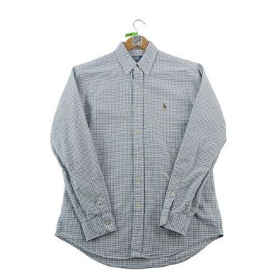 Polo Ralph Lauren Herren kariert Custom Fit Weiß Größe M #QWE4319
