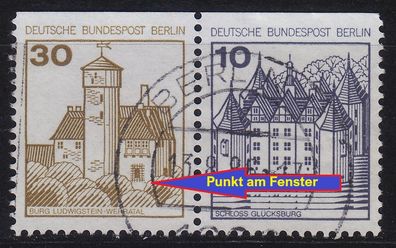 Germany BERLIN [Zdr] W65 ( O/used ) [01] Burgen Schlösser Plattenfehler