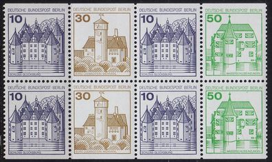 Germany BERLIN [Zdr] H-Blatt 19 ( * */mnh ) Burgen Schlösser