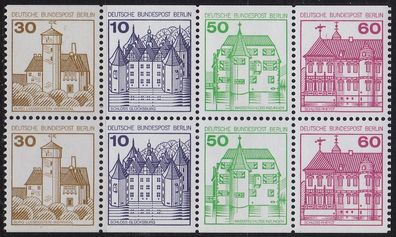 Germany BERLIN [Zdr] H-Blatt 20 ( * */mnh ) Burgen Schlösser