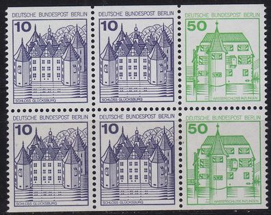 Germany BERLIN [Zdr] H-Blatt 21 ex ( * */mnh ) Burgen Schlösser 6er