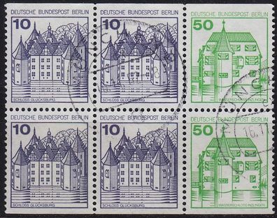 Germany BERLIN [Zdr] H-Blatt 21 ex ( O/used ) Burgen Schlösser 6er