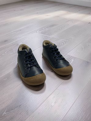 Naturino Coco Winter Sneaker Gr. 26 Leder gefüttert Dunkelblau NEU