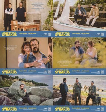 Spaziergang nach Syrakus - 6 Original Kino-Aushangfotos - Charly Hübner - Filmposter