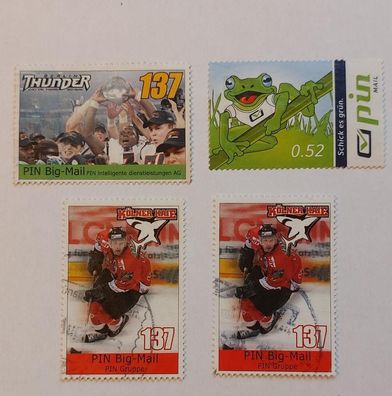 Privatpost PIN AG Berlin verschiedene Briefmarken