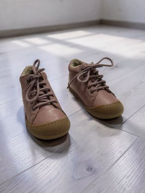 Naturino Coco Winter Sneaker Gr. 23 Leder gefüttert Rosa NEU