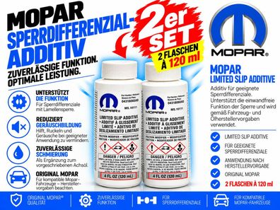 Differenzial Zusatz für gesperrte Achsen 2 Stück (Inhalt 120ml) Mopar