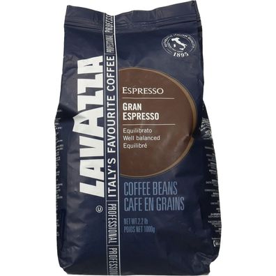 Lavazza Gran Espresso Kaffee ganze Bohnen 1000g