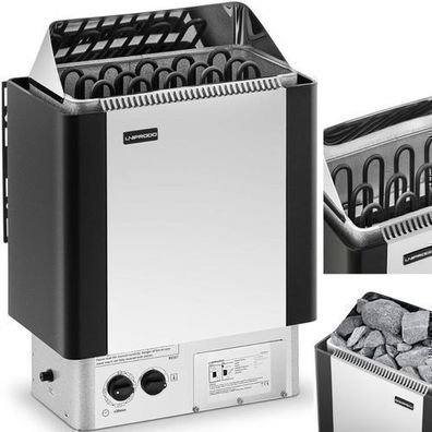 Elektrischer Saunaofen mit Steuerung, 8 kW, 400 V, 8–12 m³, bis 110 °C