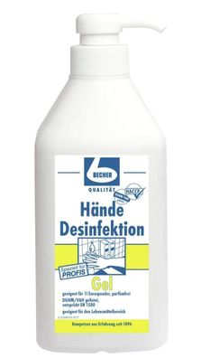 DR. BECHER Hände Desinfektionsgel Dispenser 1000ml