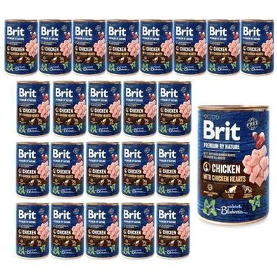 Brit Premium By Nature Hühnchen und Herz 24x400g