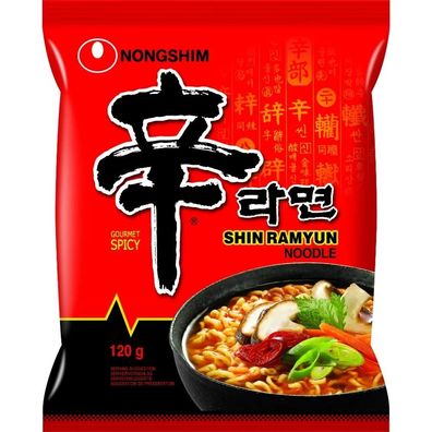 Nongshim Instant Nudeln Shin Ramyun 120g