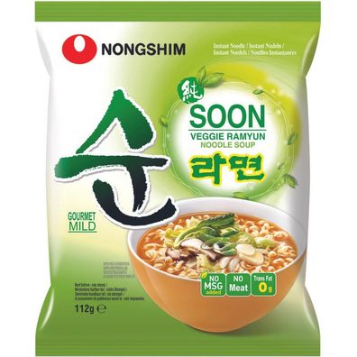 Nongshim Instant Nudeln Soon Veggie Ramyun 112g Blister