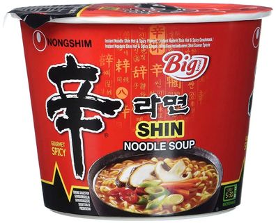 Nongshim Instant Nudeln Shin Big Bowl 114g Becher