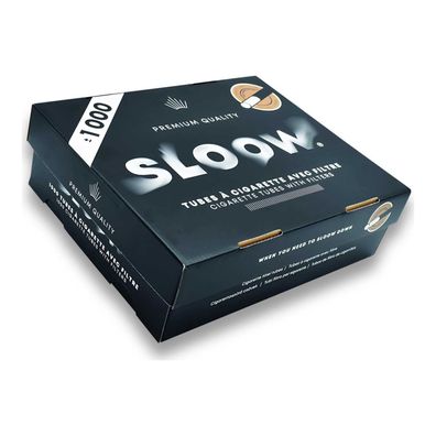 Sloow Box mit 1000 Zigarettenhülsen