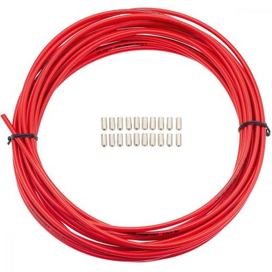 Jagwire CGX-SL Bremszugaußenhélle ß 5 mm x 10 m Rot - Slick-Lube Liner