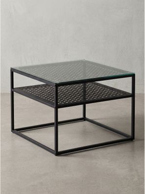 Couchtisch Einscheibensicherheitsglas Quadratisch Modern - Alcudia Kadima
