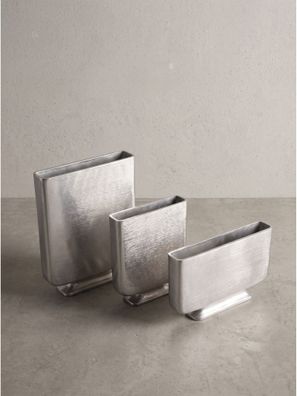 Vasen 3er-Set Aluminium handgefertigt Rechteckig - Portonovo Kadima