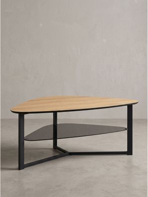 Couchtisch MDF mit Ablagen Retro - FAENZA Kadima