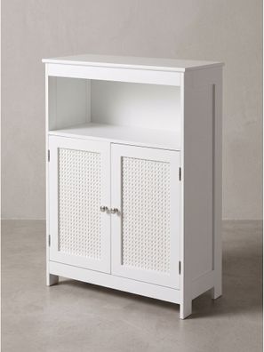 Badschrank MDF mit Stauraum Rechteckig Landhaus 60x28x80 cm - ADOUR Kadima