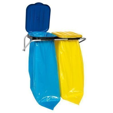 Wandmontierter Abfallsortierbehälter, 2 Farben - 120-Liter-Säcke
