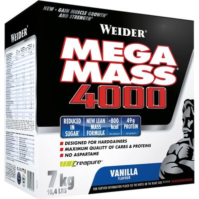 Weider Giant Mega Mass 4000 – 7 kg, verschiedene Geschmacksrichtungen