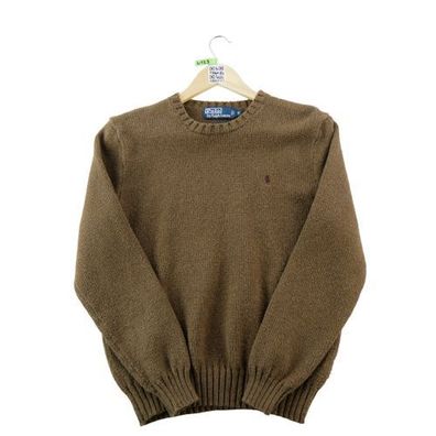 Polo Ralph Lauren Damenpullover Braungarn Braun Größe M #QWE4123